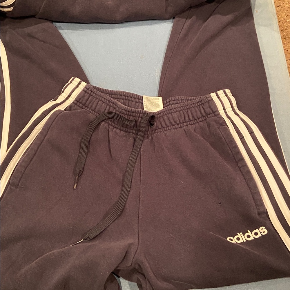 Adidas Men’s small Joggers with White Stripes - Picture 9 of 16